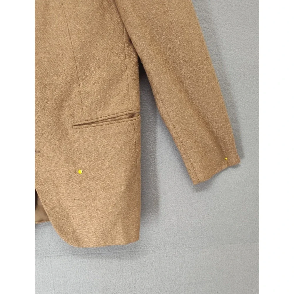 Amalfe Orsini Men Blazer 42 Brown Wool Blend Casual Tweed Style Two Button Coat